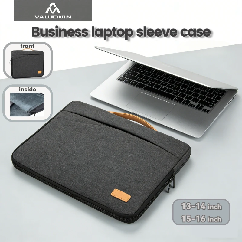 Laptop Sleeve 13 14 15 16 inch Laptop Case for MacBook Pro 13 14 Large Capacity Top Handle Business Slim Computer Bag