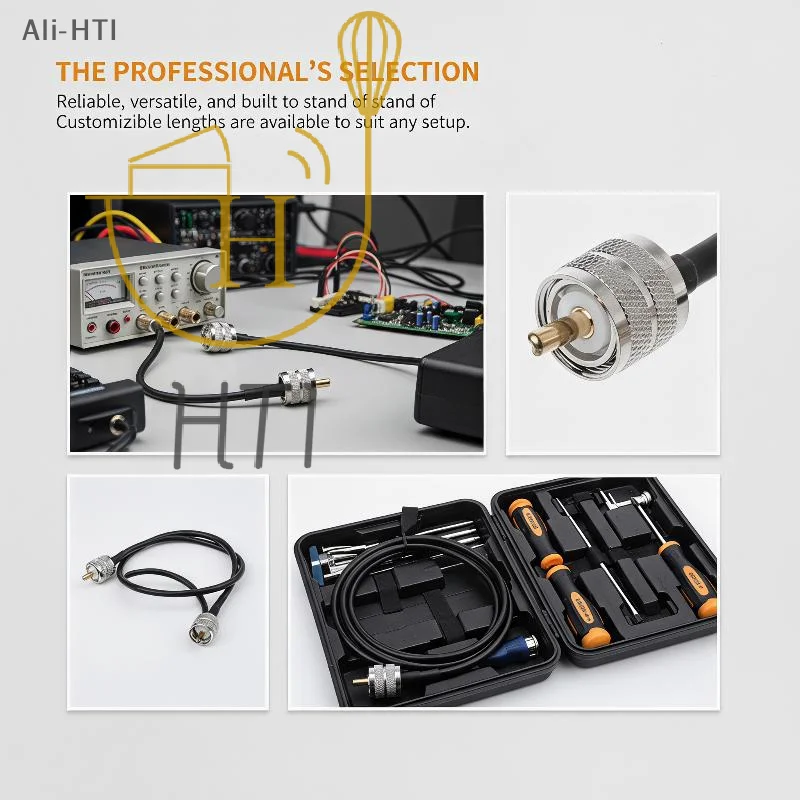 RF Coaxial Cable UHF PL259 Male to Male Flexible RG58 Pigtail Cord 30cm-10m for Indoor Antenna Wiring Installation