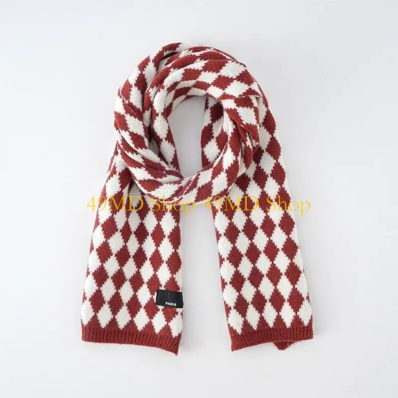 49MD Diamond Plaid Scarf Plaid Scarf For Women Lightweight Decorative Shawl And Wraps