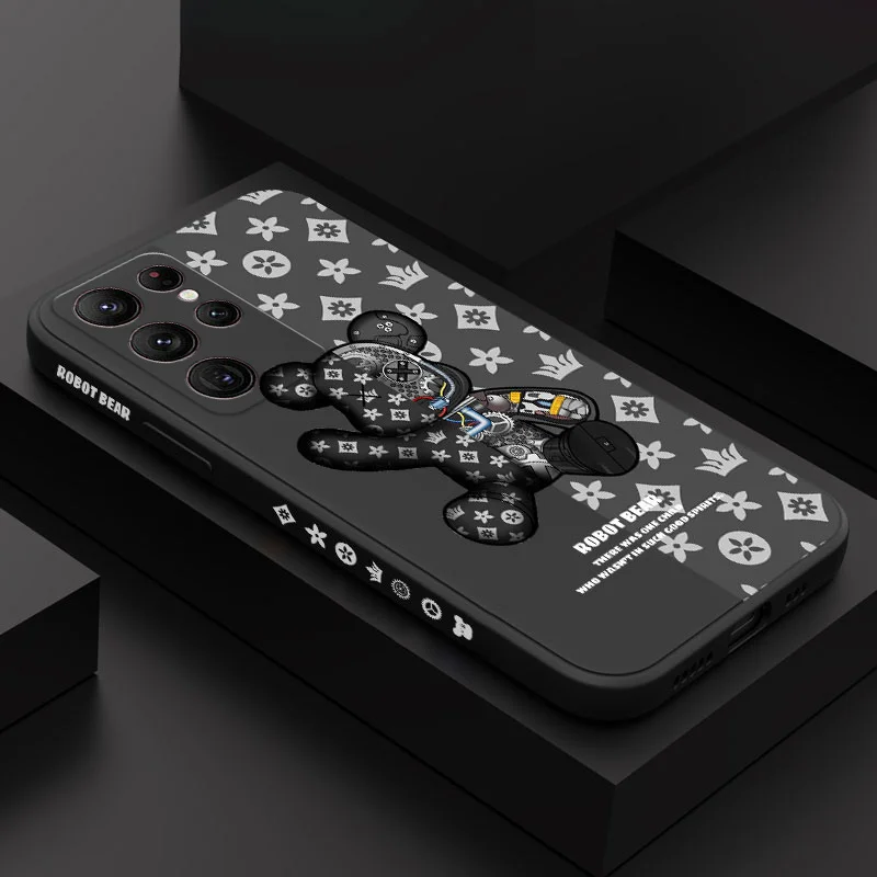 Mechanical Bear Phone Case For Samsung Galaxy S25 S24 S23 S22 S21 S20 S10 S10E Ultra Plus FE Note 20