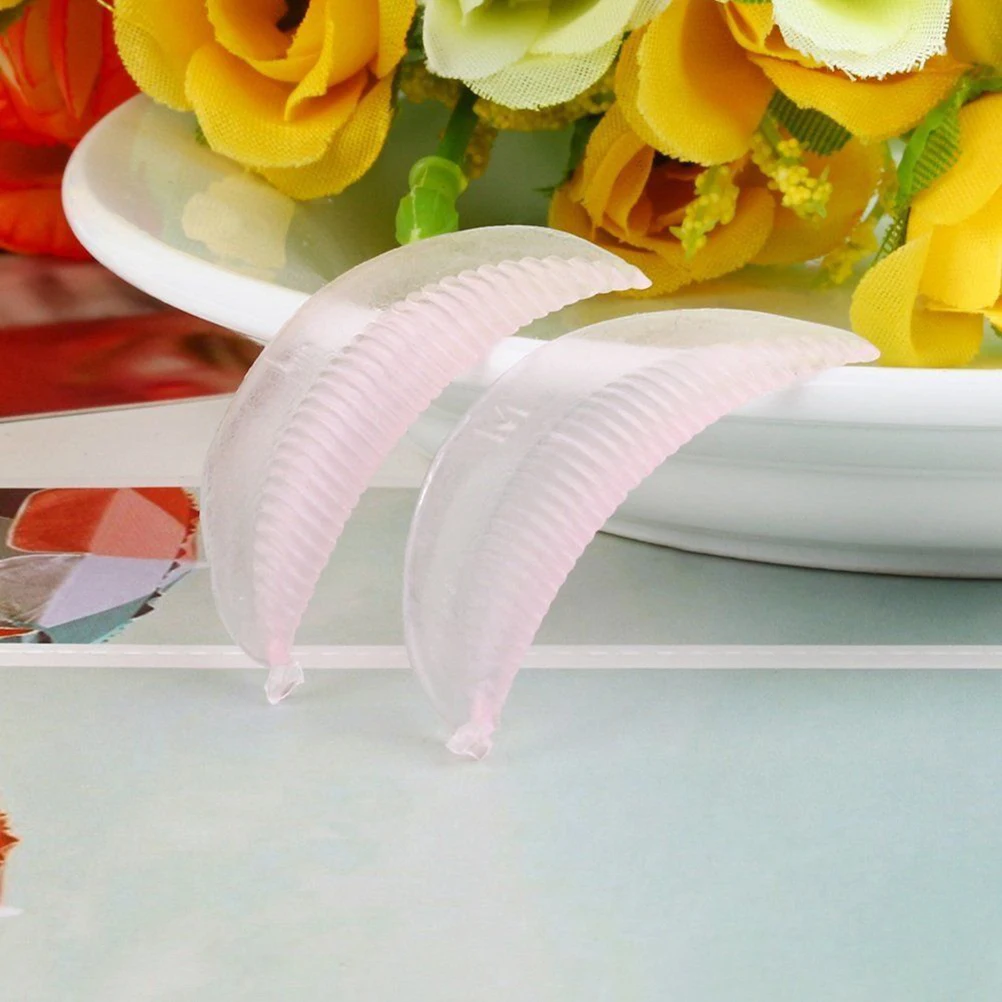 Almohadillas para permanente de pestañas, protector rizador reutilizable de silicona, diseño de ranura suave para pestañas más largas y gruesas, maquillaje para mujeres