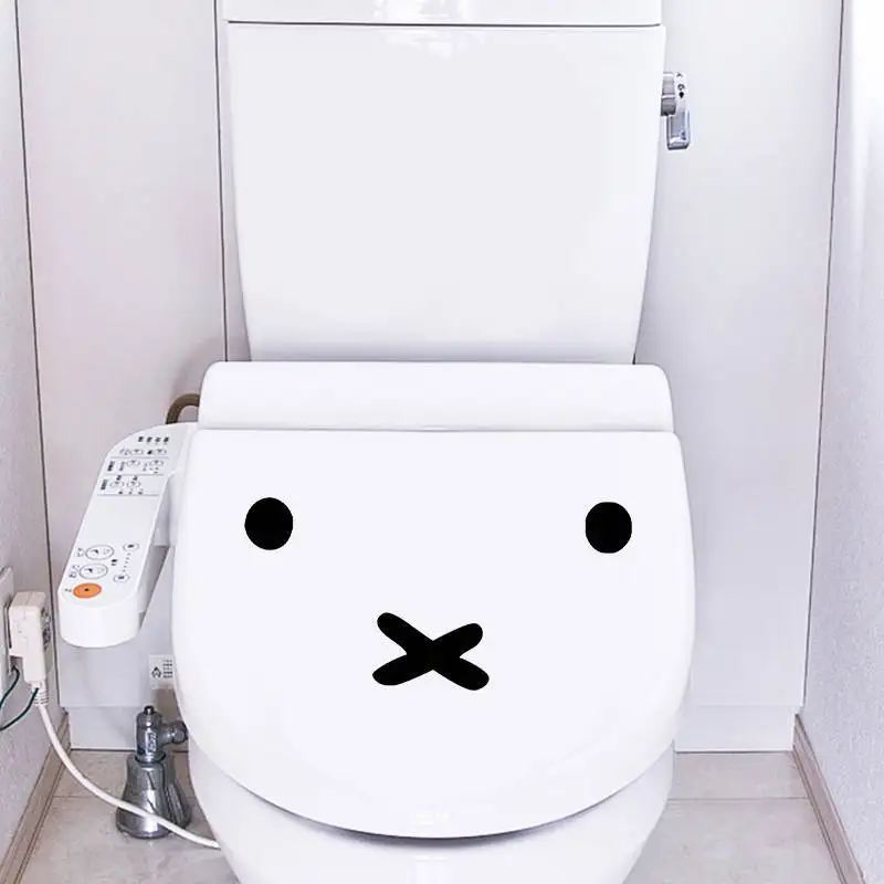 Kawaii Miffy Cartoon Emoji Car Sticker Fuel Tank Cover Sticker Electric Body Front Decoration Laptop Air Conditioner Sticker view 4
