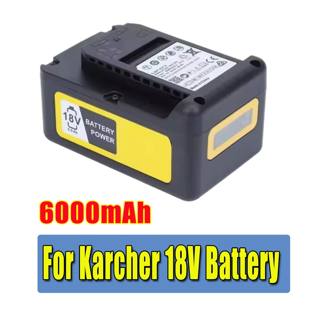 18V 5.0Ah 90Wh Lithium-Ion Battery Replacement for Kärcher 18V Battery Power Platform Tools 24450350 With LCD Display image 3