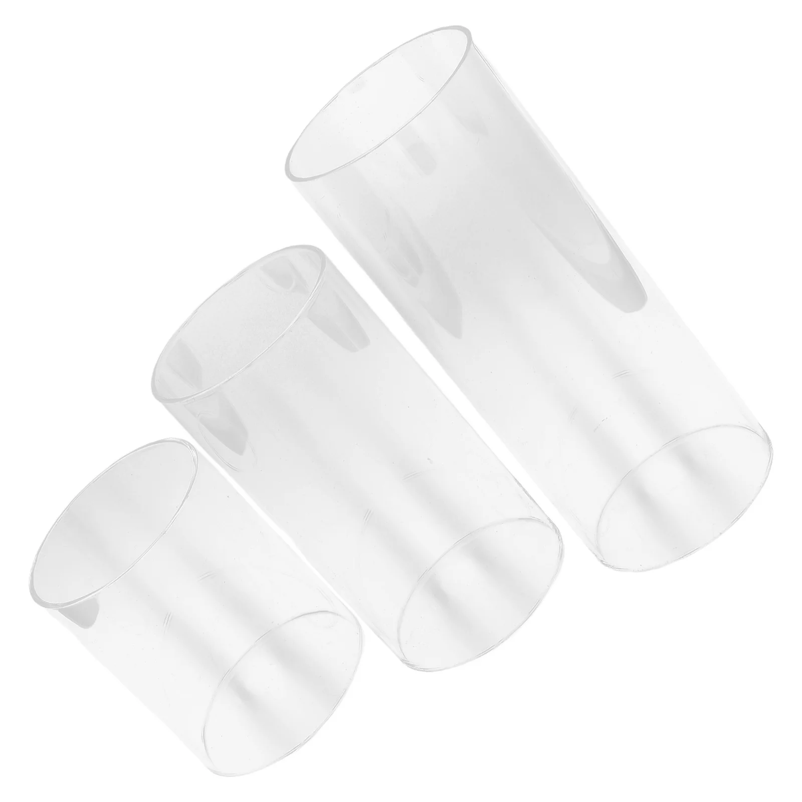 

3Pcs Premium Clear Glass Protectors Decorative Holders for Special Occasions and Relaxing Atmosphere Clear Cover