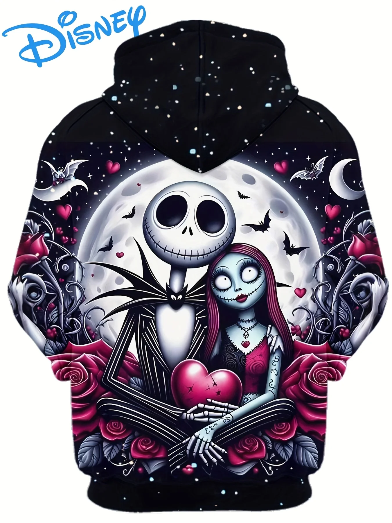 سويت شيرت بقلنسوة لخريف 2025 مع طباعة ثلاثية الأبعاد "ليلة رعب عيد الميلاد" نمط طباعة حصريًا لعشاق الموضة #2