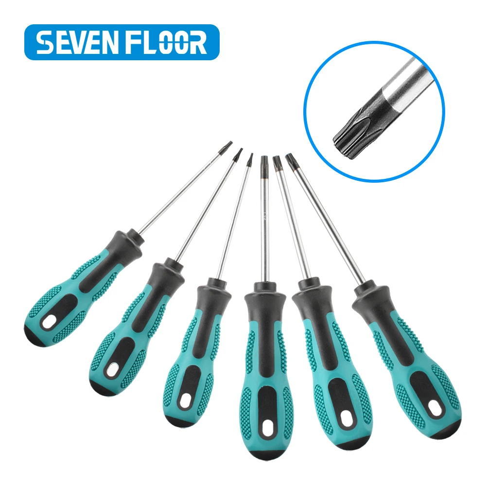 1PC Torx magnetic screwdriver set precision T5 T6 T7 T8 T9 T10 T15 T20 T25 T27 T30 safety controller maintenance manual tool