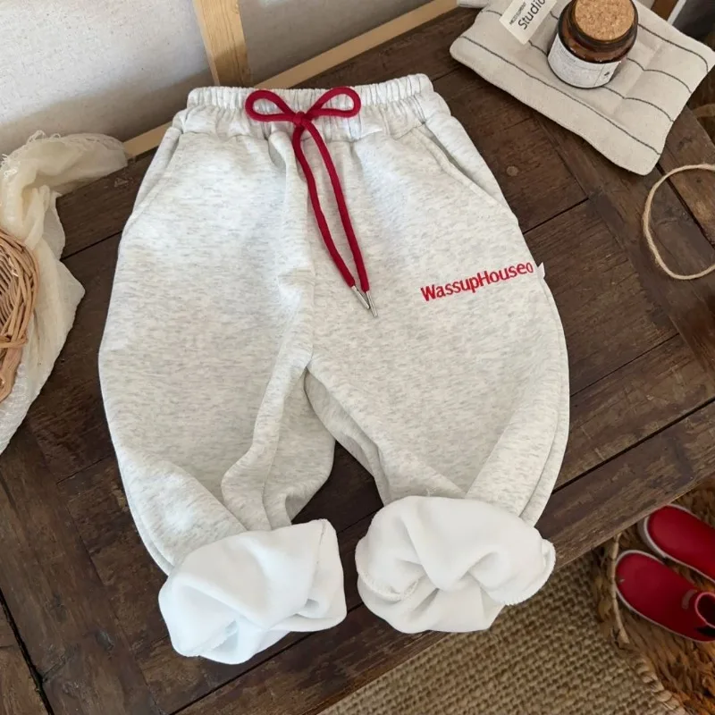 Bellbell 2026 Herbst Baby Jungen Jogginghose 1-8 Jahre Kinder Jungen Sporthose Winter Plus Samt Warme Kleinkind Jungen Hose – Detail 18
