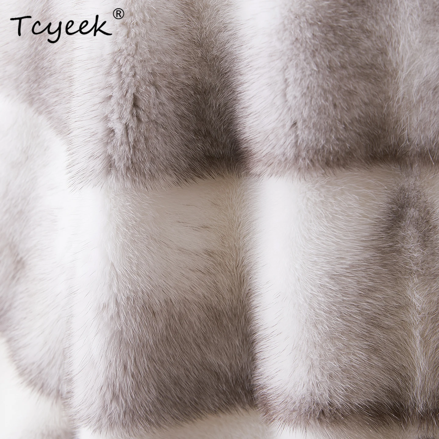 Tcyeek 럭셔리 천연 모피 코트 여성 겨울 의류 리얼 퍼 재킷 크로스 전체 밍크 여성 코트 신상품