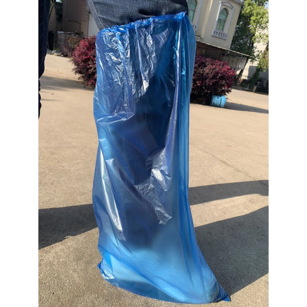 100Pcs Waterproof Disposable Shoe Cover Lengthen Thicken for Practical Use in Rainy Days and Mud