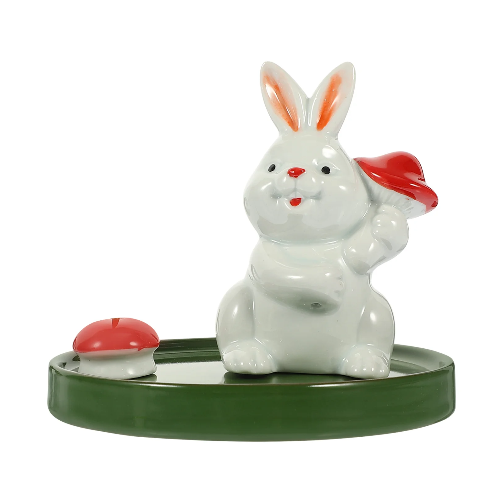 

Delicate Ceramic Censer Cartoon Rabbit Incense Burner Aroma Therapy Stove Household Censer Ornament Aromatherapy Decor Incense