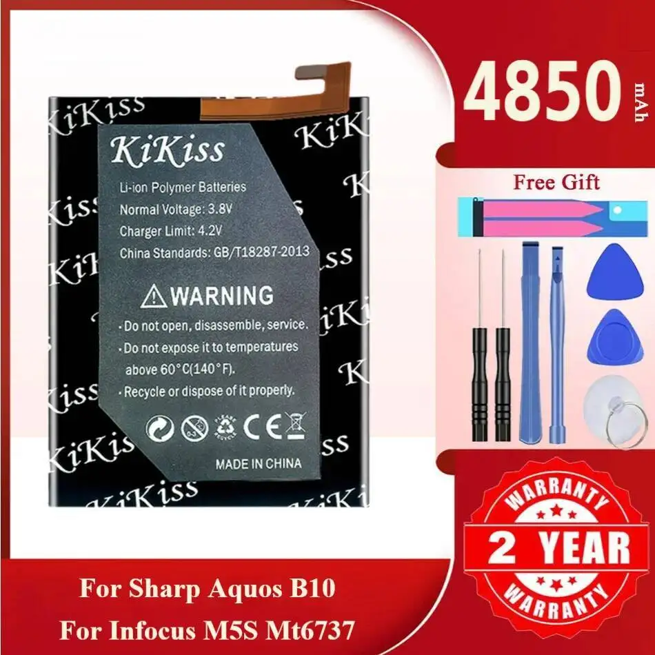 

4850Mah Kikiss Battery IFLD-401(B10) For Sharp Aquos B10 Infocus M5S MT6737 M5S/M7S