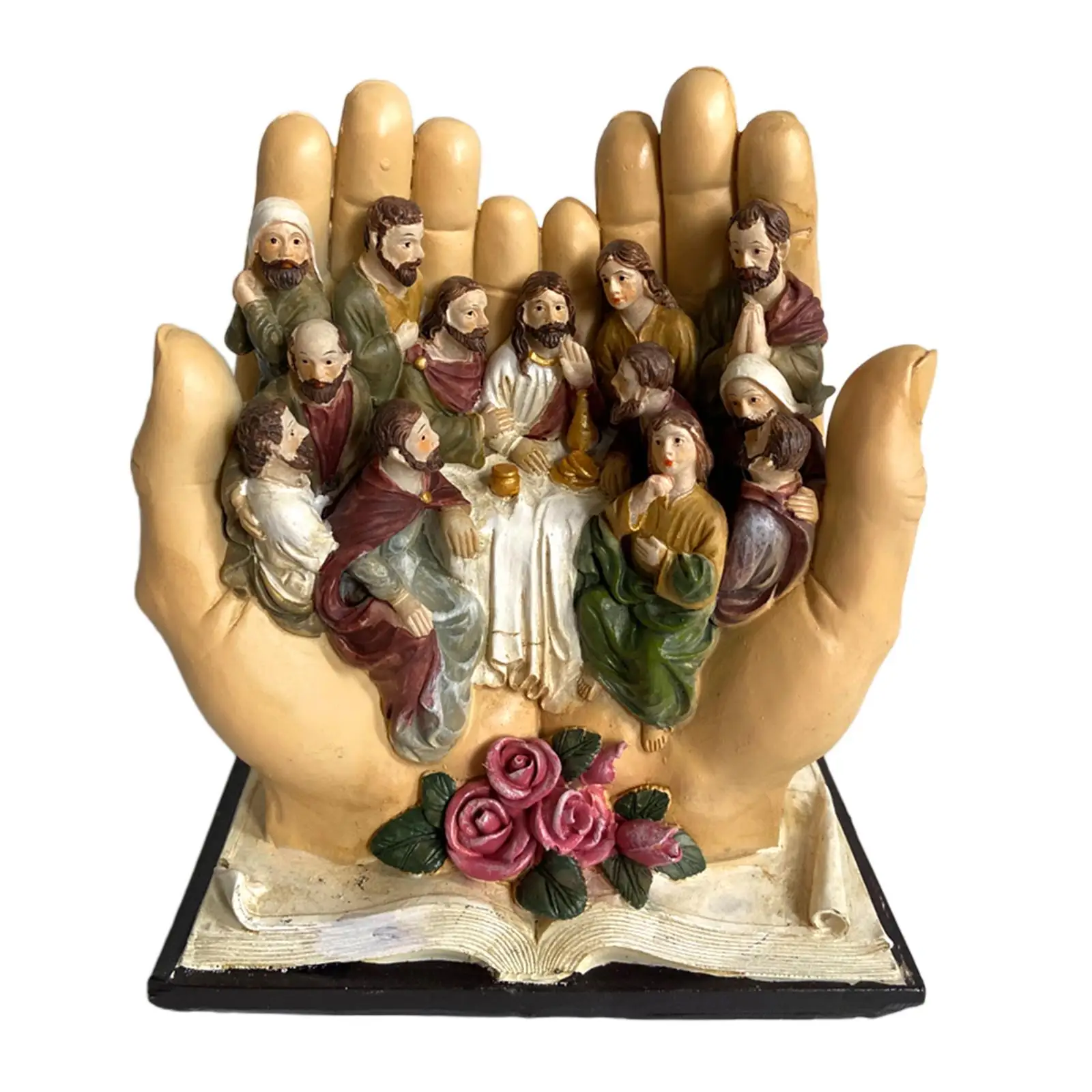 Art Jesus Christ Last Supper Sculpture Ornament Statue Tabletop Artwork