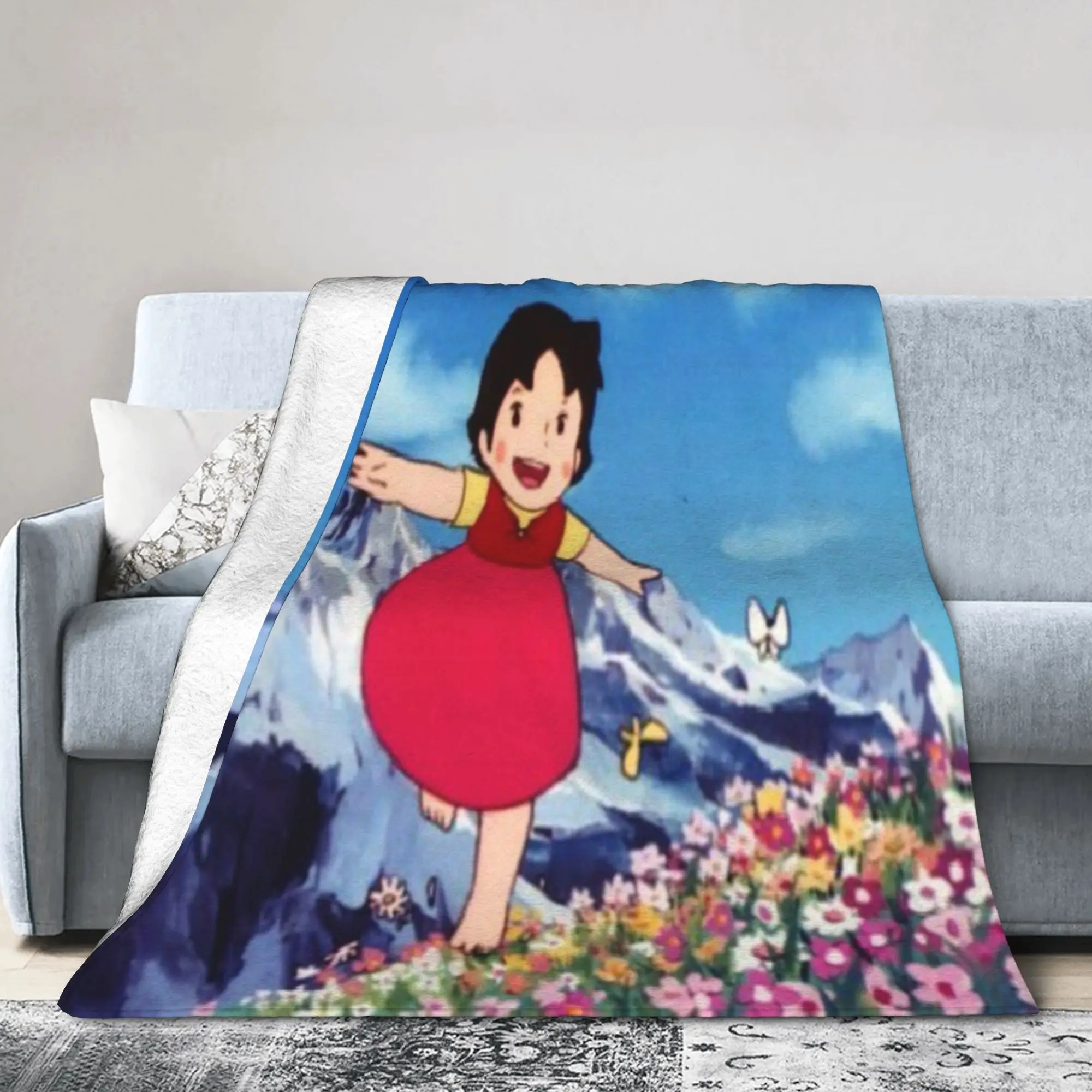 Heidi, Girl of the Alps Blanket Soft Fleece Healing Gift  Throw Blankets Bedspread