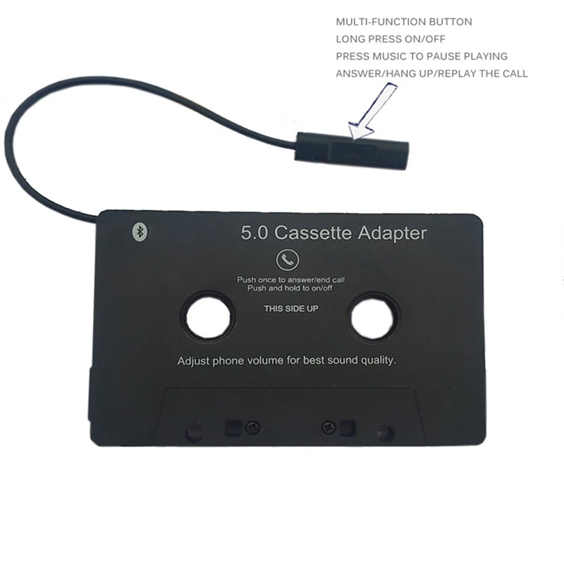 

Universal Cassette Bluetooth 5.0 Adapter Converter Wireless Cassette To Car Cassette Tape Auxiliary Adapter Easy Install