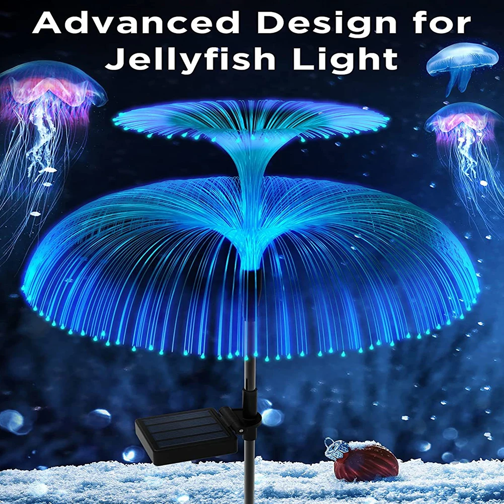 

Solar Jellyfish Light 7 Colors Changing Outdoor Waterproof Garden Lights Led Fiber Optic Lamps For Lawn Patio Lighting