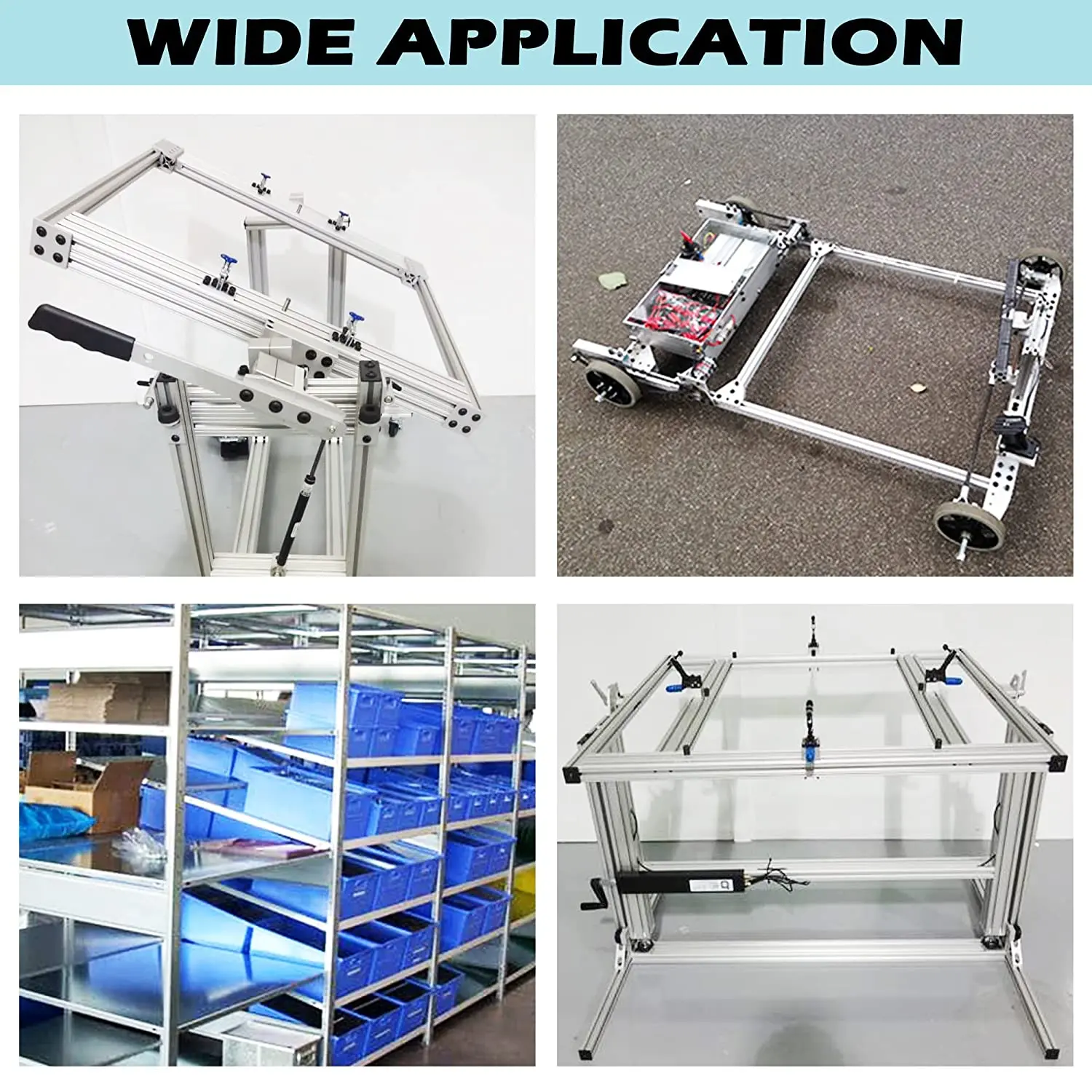 Imagem -04 - Pacote 2023 t Slot de Alumínio Extrusão Anodizado Padrão Europeu Trilho Linear para Impressora 3d Cnc Faça Você Mesmo Prata Preto 400 mm 15.75 10