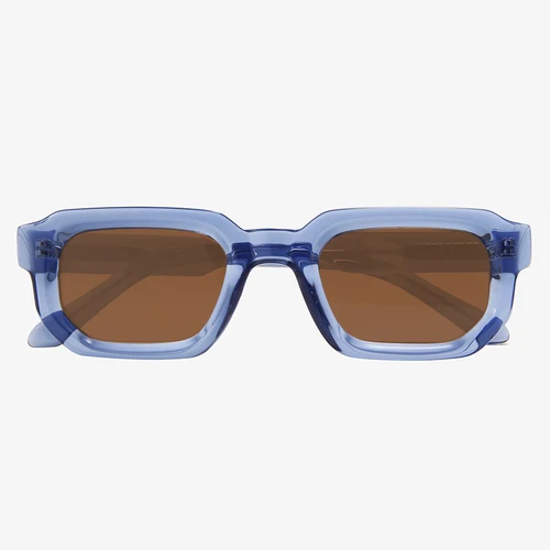 Imagen 2 del producto Gafas de sol rectangulares gruesas y negras de alta calidad para hombre y mujer, gafas cuadradas Punk de acetato polarizado, gafas UV400 estilo Rock Hip Hop