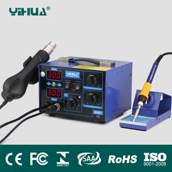 SMD SMT ESD soldering hot air rework station YIHUA 862D+