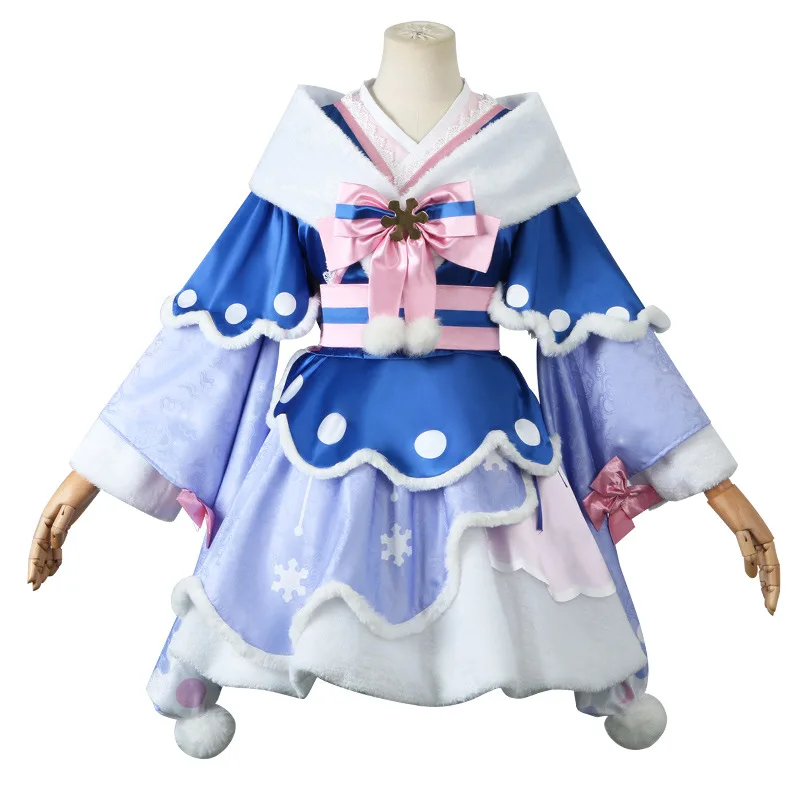 Cosplay Miku Cosplay Halloween do odgrywania ról strój imprezowy urocza sukienka Halloween zima 2023 śnieg Miku S-2xl