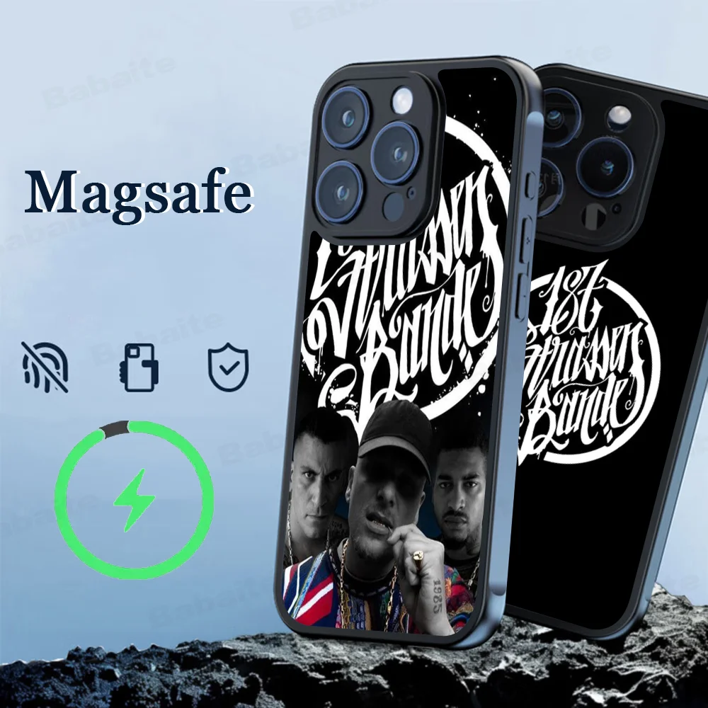 187 Strassenbande Phone Case Magesafe Magnetic Wireless Charge Case For iPhone 16 11 12 13 14 15 Pro Max Plus Mini