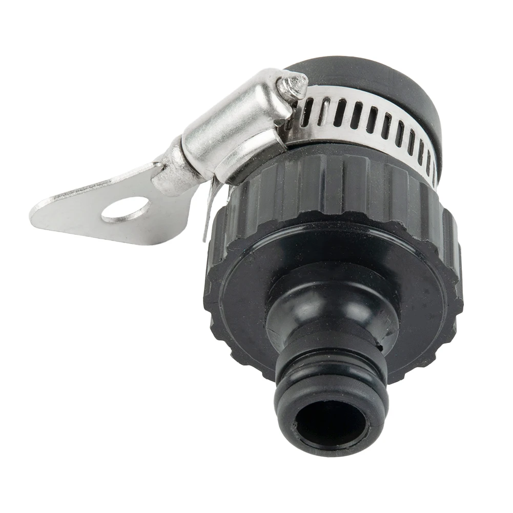 Rubinetto per attrezzi da giardino connettore rapido a prova di perdite rubinetto dell'acqua per rubinetti tra Clip in acciaio inossidabile per lavaggio auto da 18-24mm