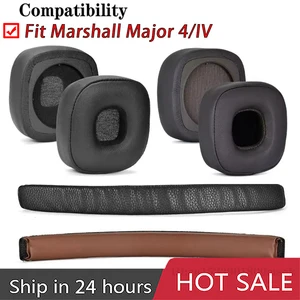 Bantalan Telinga untuk Marshall Major 4 IV Headphone Bantalan Telinga Bantalan Telinga Busa Kulit Protein Lembut Penutup Telinga Fleksibel Tahan Lama Earphone 10 penutup earphone penjualan terbaik - №
