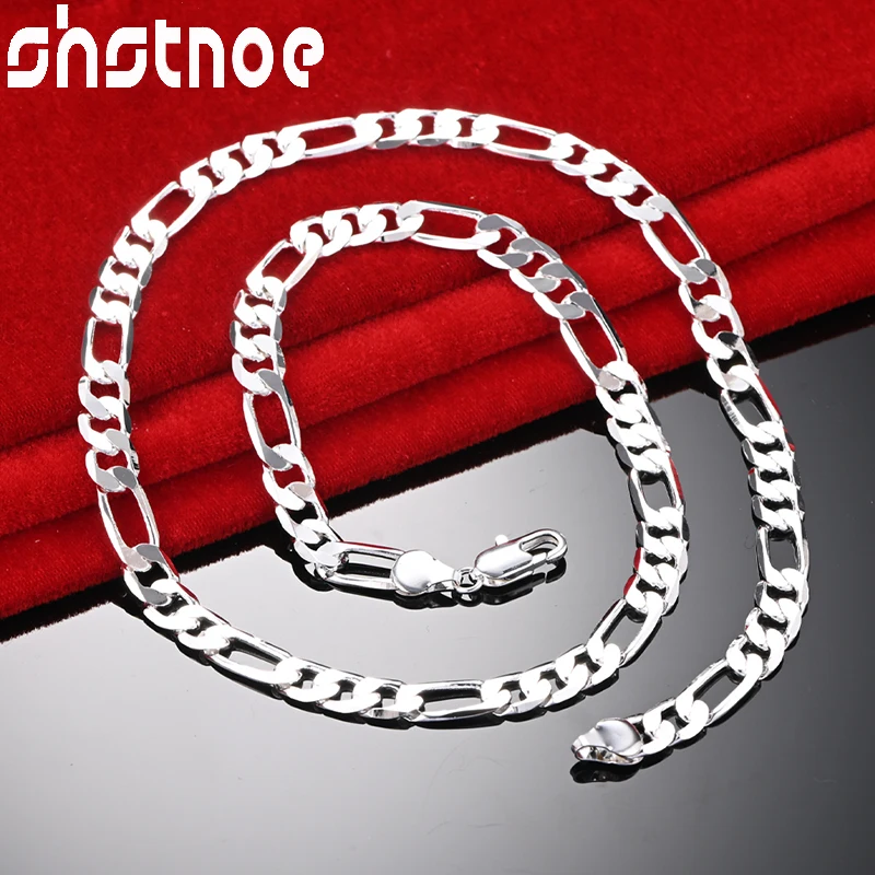 

Цепочка SHSTONE из серебра 925 пробы, 16-24 дюйма, 8 мм