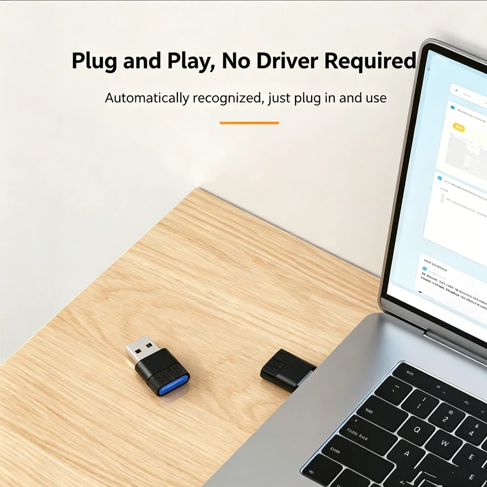 KEBIDUMEI Bluetooth 6.0 Adapter for PC USB Bluetooth 5.4 5.3 Dongle Receiver for Speaker Mouse Keyboard Audio USB Transmitter