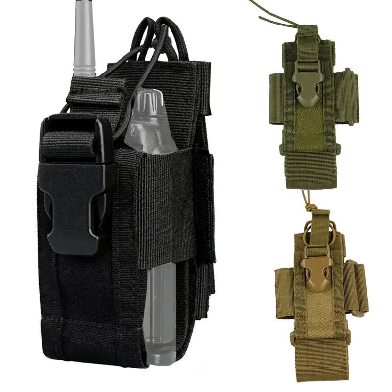 

Molle Radio Pouch Walkie Talkie Holder Mag Bag Airsoft Paintball Waist Belt Bags Phone Case Holster