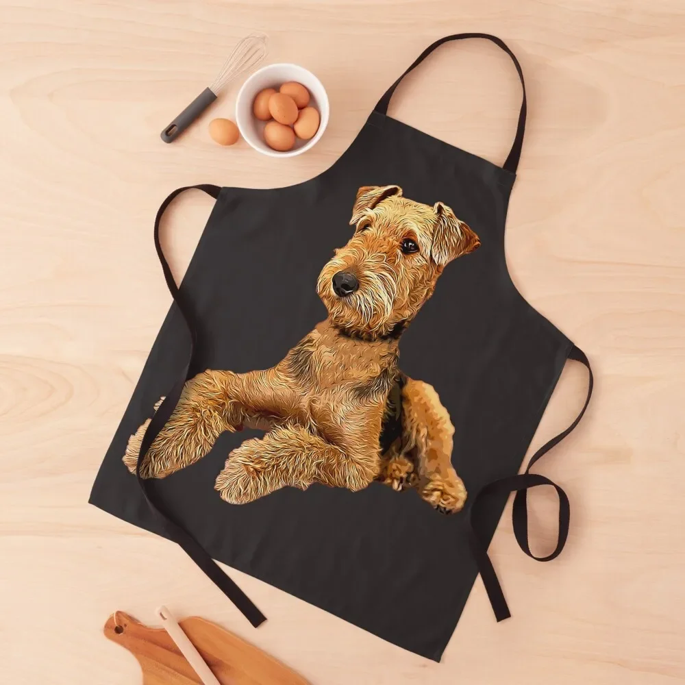 Airedale Terrier Beautiful Dog Apron Women's Home Clothes Teacher custom women's kitchen Apron