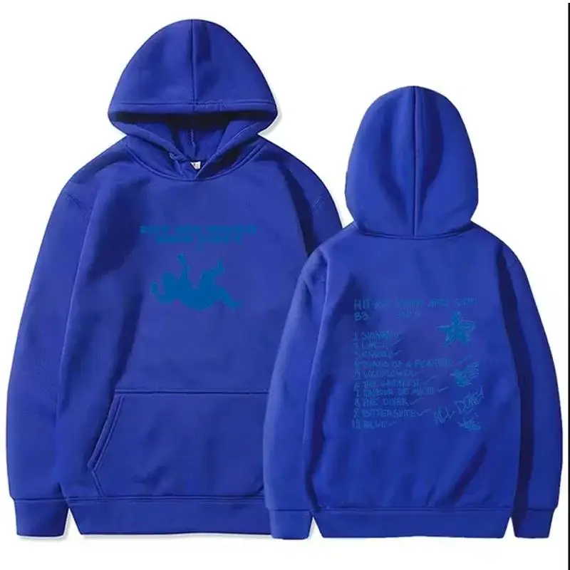 Billie Hit Me Hard impresoOtoño e Invierno sudadera para hombres y mujeres con capuchaカジュアルモーダ スダデラ コン カプチャトップ カルディ