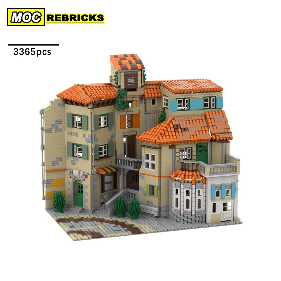 

Street View Architecture Series Modular Castle Building Block DIY Model Collection Experts High Difficulty Education Brick Toys