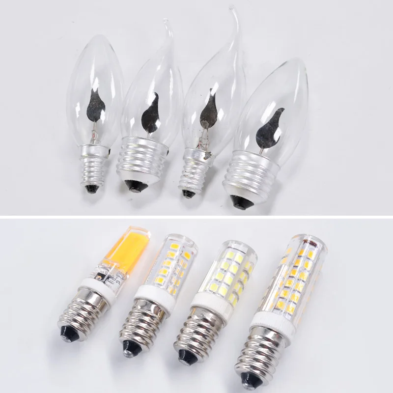 Kaguyahime 2pcs Dimmable Mini Ceramic COB E14 LED Bulb Light 220V Led Lamp 5W 6W 7W 9W Candle Spotlight Lampada Ampoule Bombilla