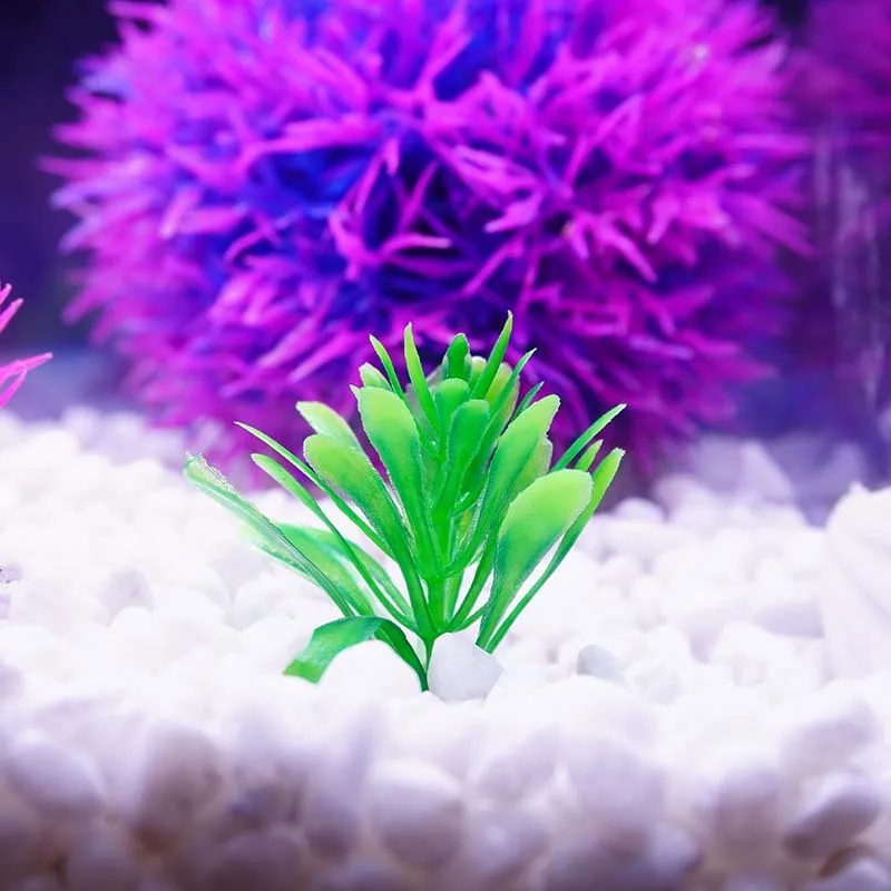 10PCS Simulation Wasser Gras Künstliche Aquarium Algen Dekor Pflanzen DIY Ornament Aquarium Landschaft Zubehör