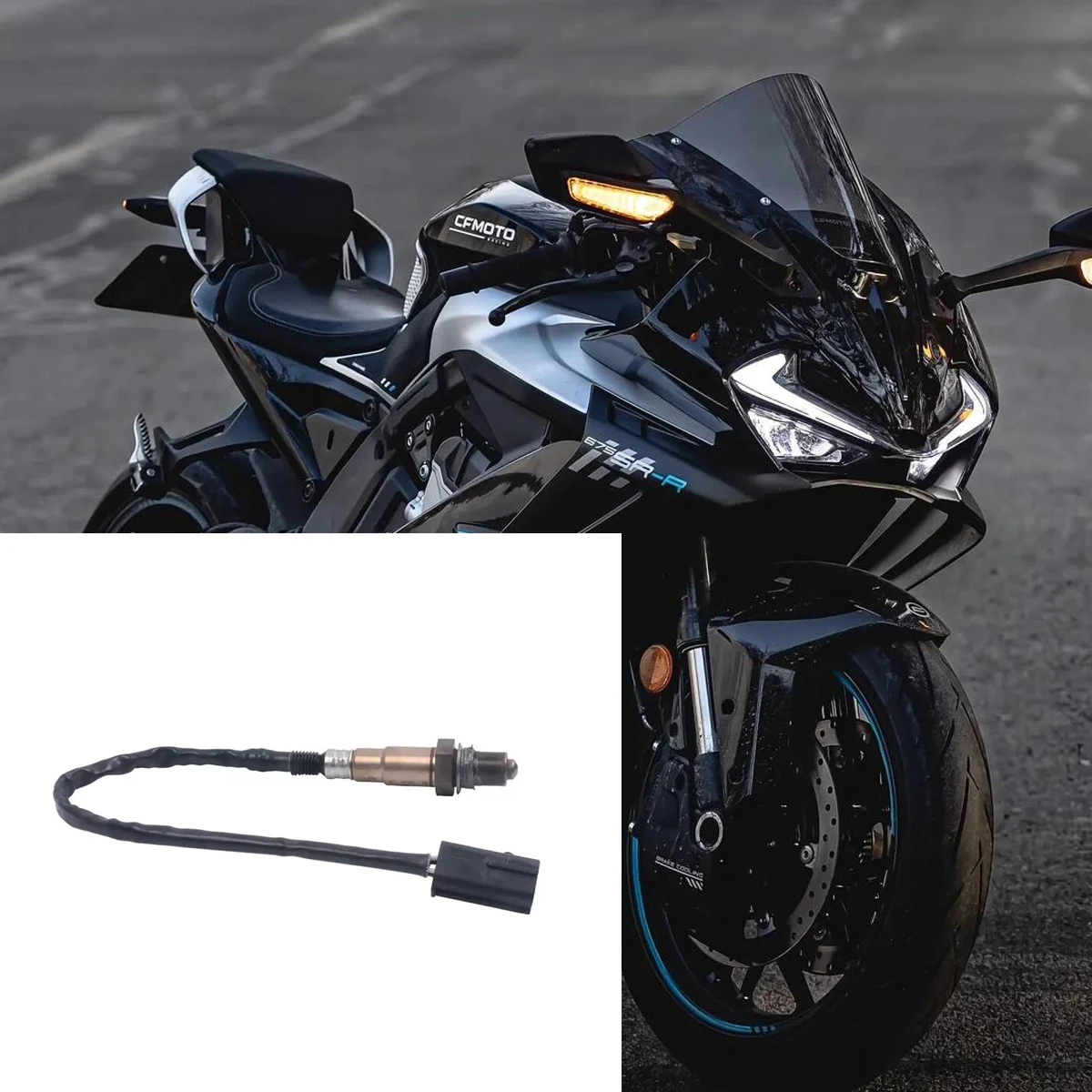 Fit For CFMOTO 675SR-R 675SR 675NK 450SR 450SRS 450MT 800NK 800MT Motorcycle Oxygen Sensor Exhaust Pipe Sensor Sensor Parts