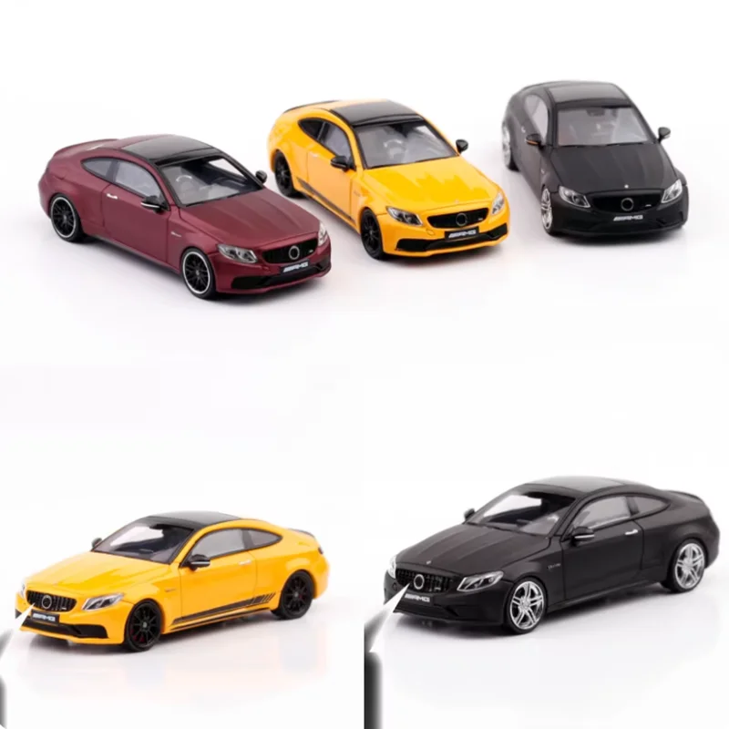 

HM Diecast 1:64 Scale C63s Coupe Alloy Simulation Car Model Collection Ornaments Static Display Holiday Gif