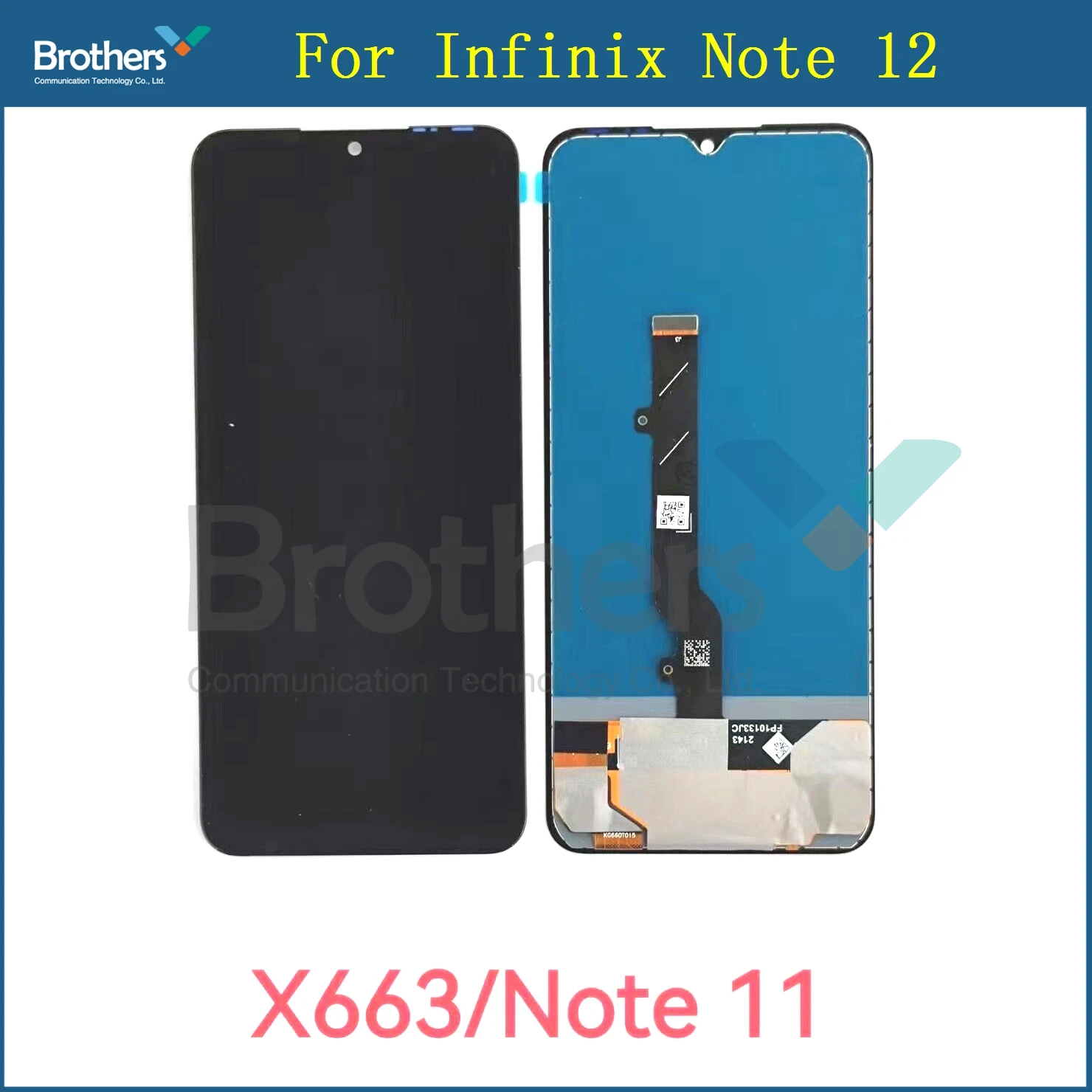 

Note 12 X670 X671 6.7" LCD Display For INFINIX NOTE 11 X663 LCD And Sensor Touch Panel Screen Digitizer Full Assembly Parts