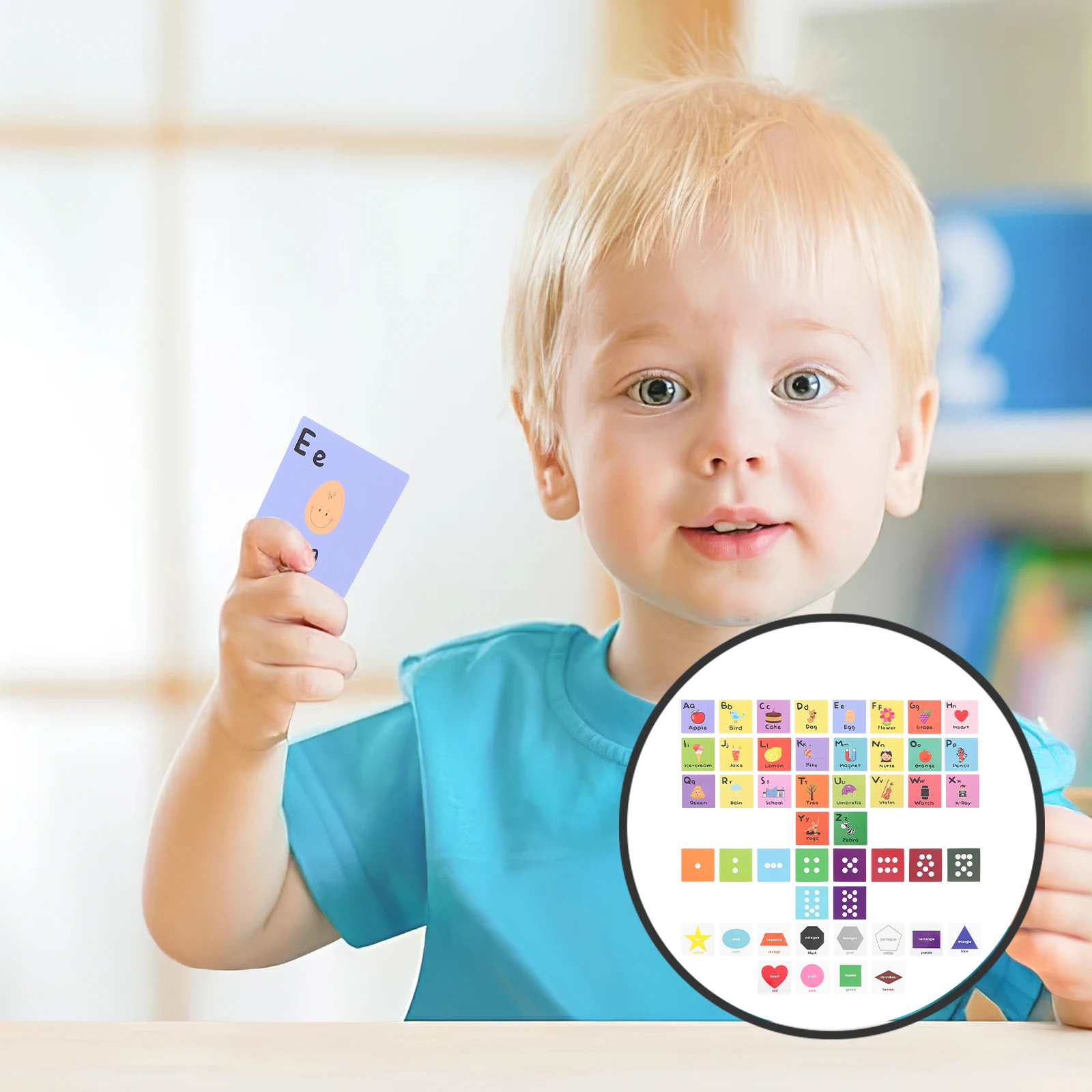 Gioco dell'alfabeto Carte di parole cognitive educative inglesi Gioco di apprendimento per bambini Carte educative precoci per bambini Lettera per bambini