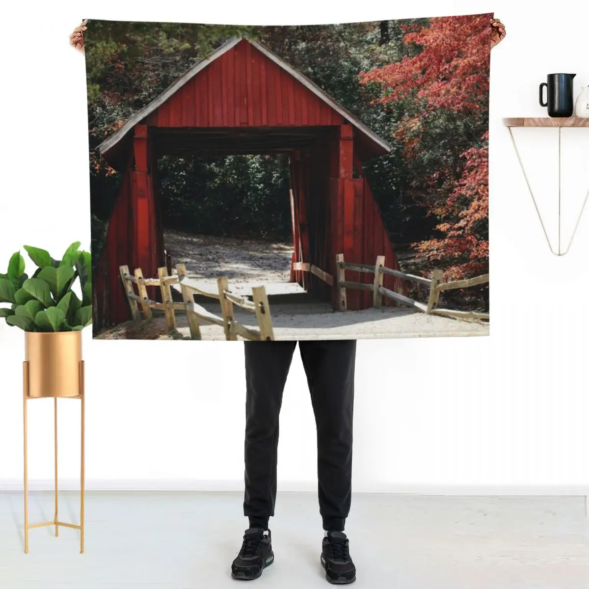 Campbell's Covered Bridge No 4 Throw Blanket warm for winter Blankets For Bed decorative Summer for babies Blankets