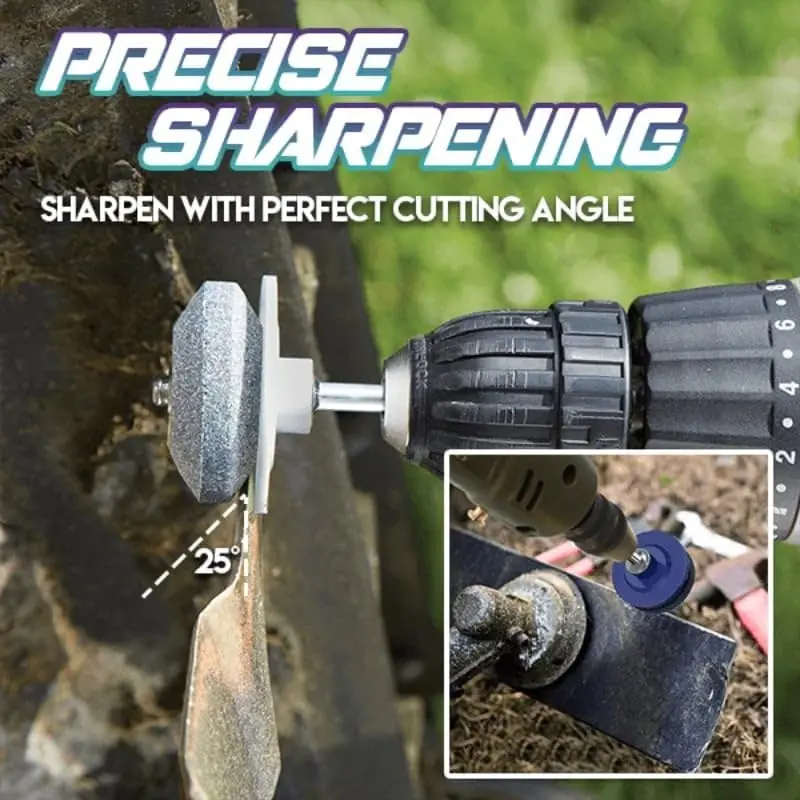 Electric Lawn Mower Sharpener, Easy Grinder W/Wear-Resistant Grinding Head & Whetstone, Universal Fit For Blade Sharpening Tool
