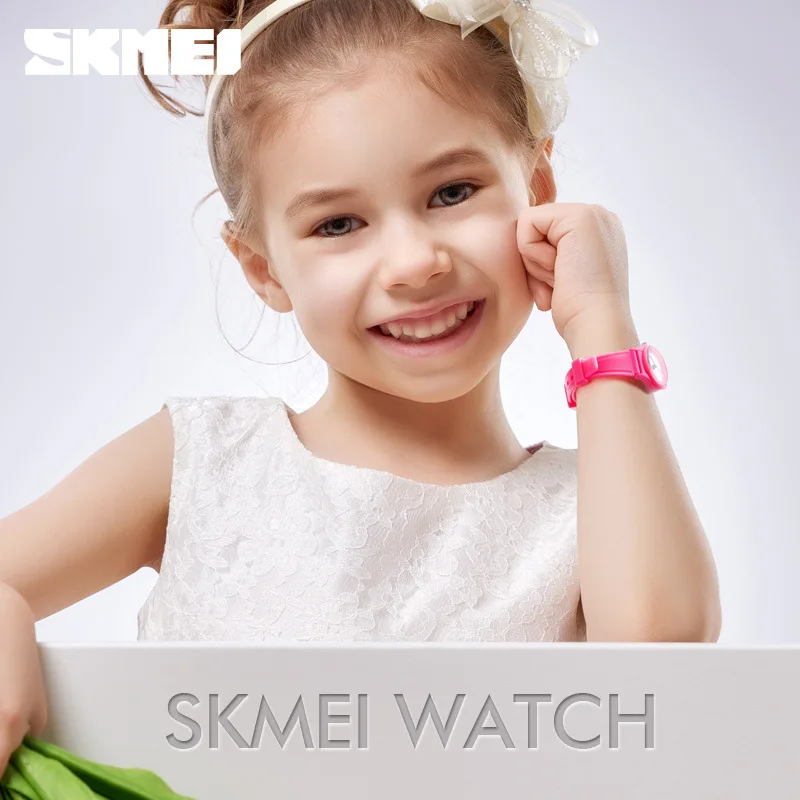 Skmei-Montre étanche simple et compacte pour enfants, cadeau de Noël pour les élèves du primaire