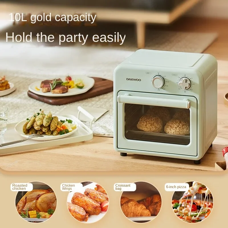 Air Frying Oven Household Desktop Mini Air Fryer Independent Temperature Control Electric Oven Hot Air Circulation 10L