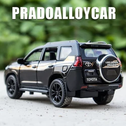 1:32 TOYOTA LAND CRUISER PRADO Alloy Metal Sound and light Car Model Toys With Pull Back For Kids Birthday Gifts Free Shipping