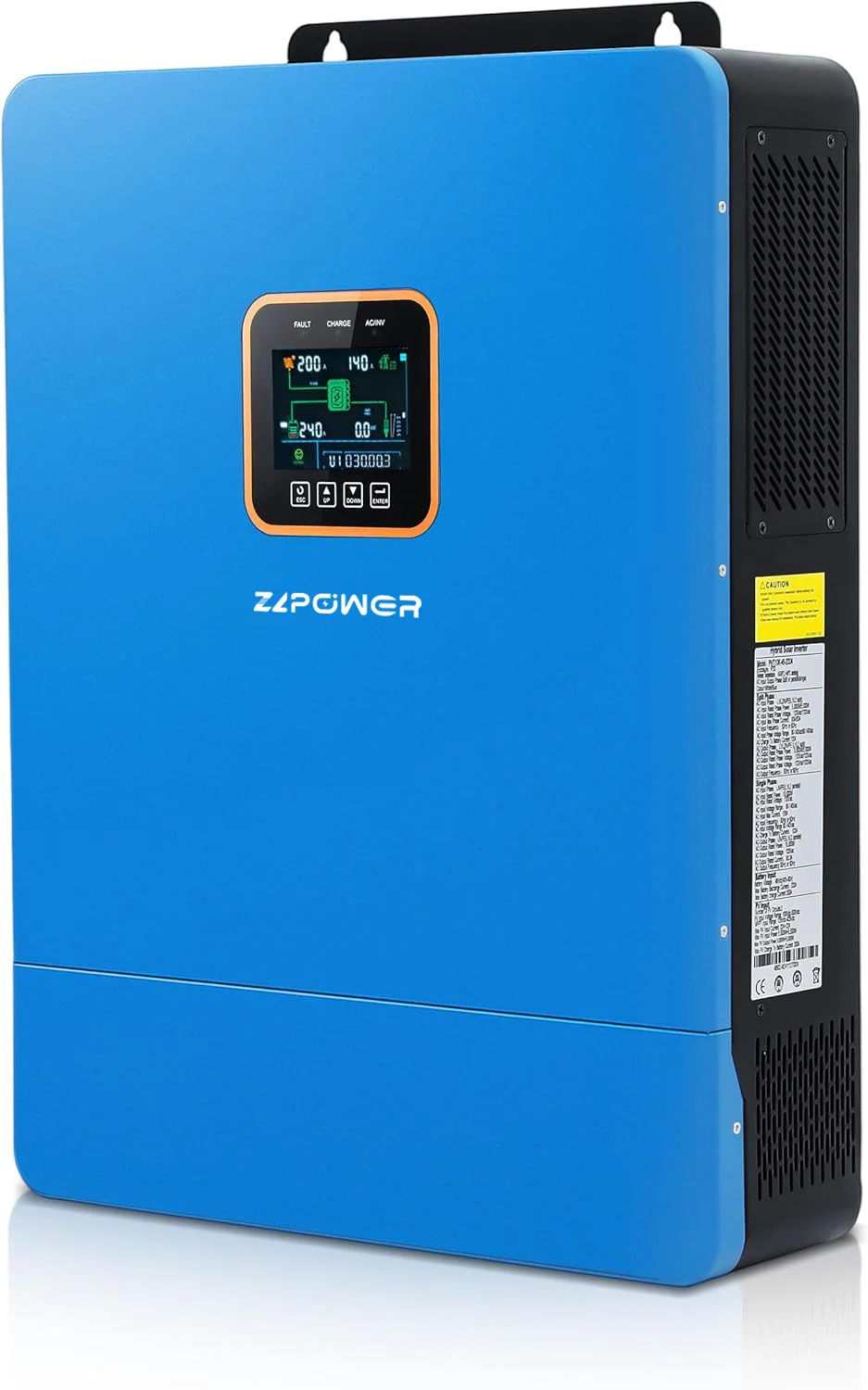 Dual Split Phase Hybrid Inverter 48VDC Input 120/240V 8kW-12kW 99% Efficiency Solar Charge Controller 50/60Hz