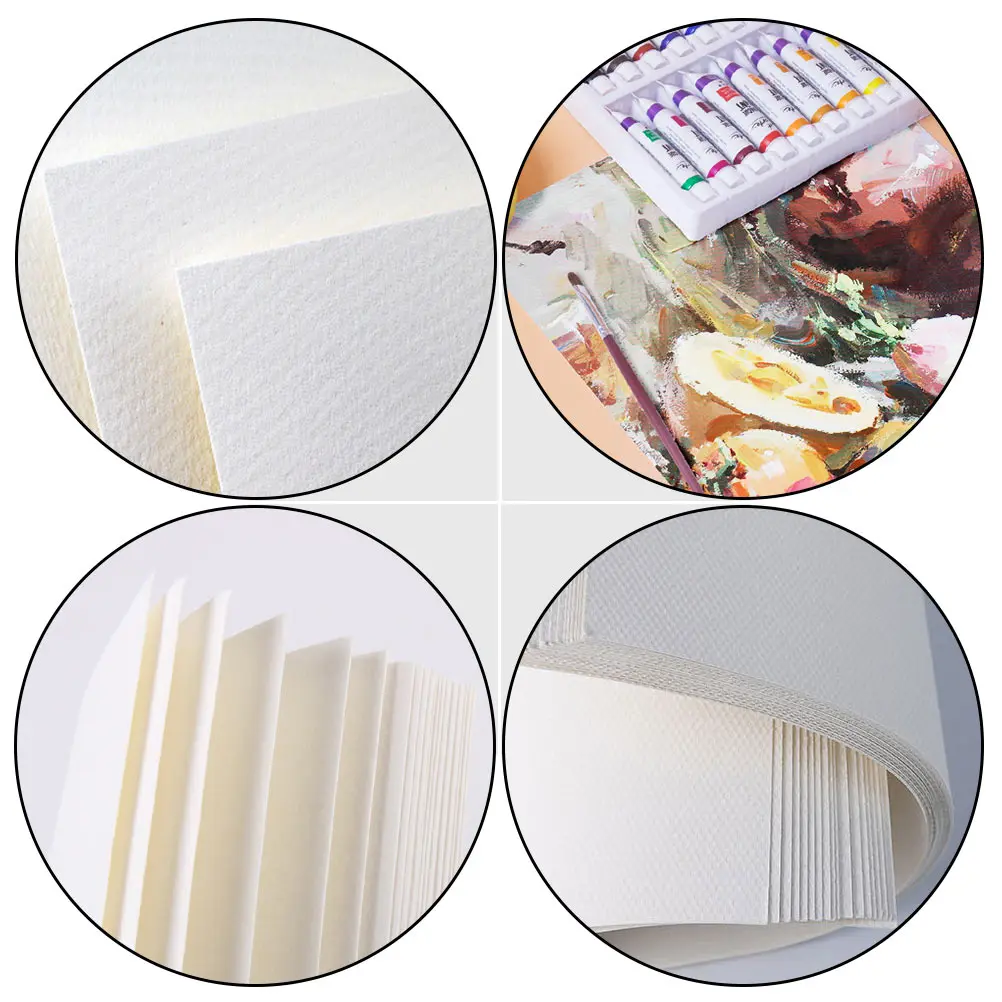 

60 Sheets Painting Sketch Paper s Student Drawing for Gouache Safe Practical Art