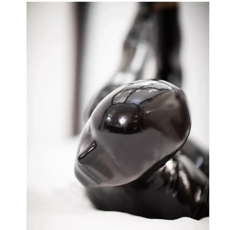 قناع اللاتكس مثير المطاط هود صنم قناع اللاتكس زي صب واحد دون الربط الفجوات