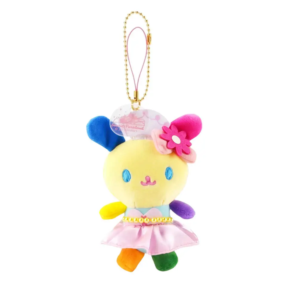 Japonais Sanrio Usahana Rainbow Park peluche poupée dessin animé créatif sac à dos pendentif douce fille porte-clés en peluche jouet cadeau d'anniversaire