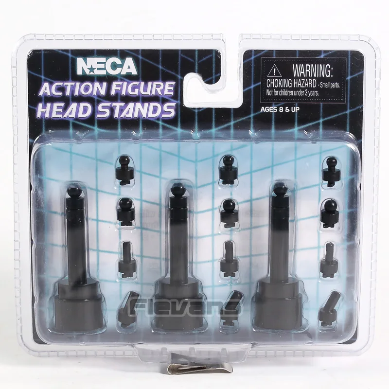 NECA عمل الشكل رئيس أسود عرض موقف 3-حزمة يناسب معظم 6 "إلى 8" الشكل