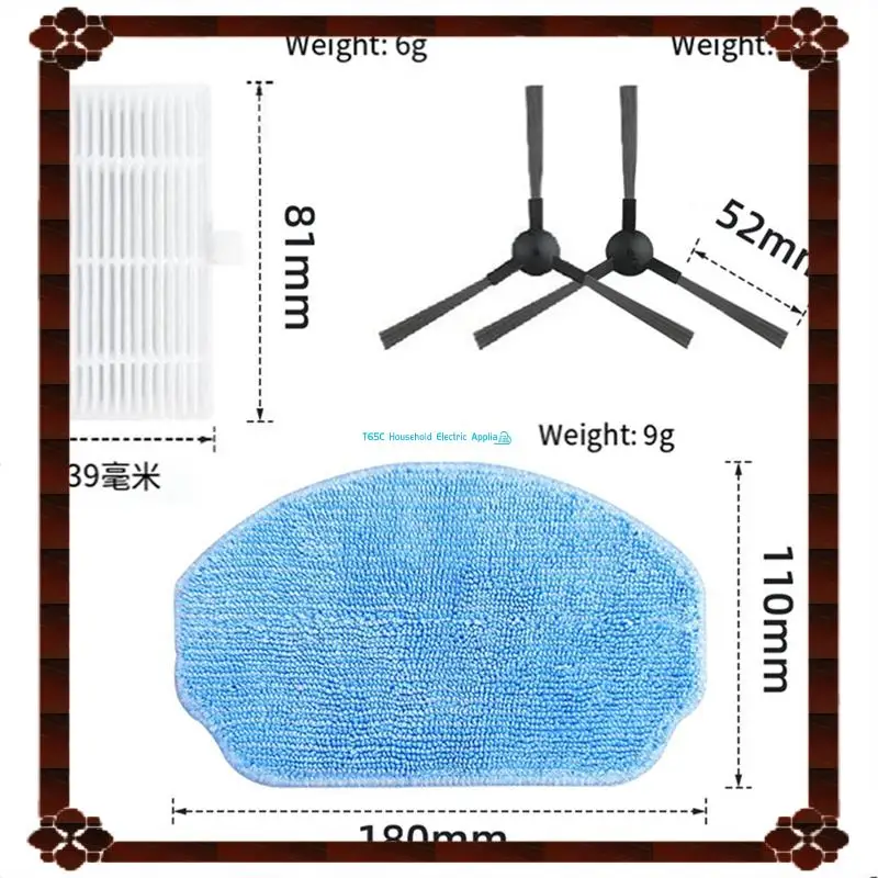 استبدال الملحقات ل MAMNV BR150 / BR151 ل ONSON BR150 / BR151 ل ZCWA BR150 / BR151 جهاز آلي لتنظيف الأتربة قطع الغيار