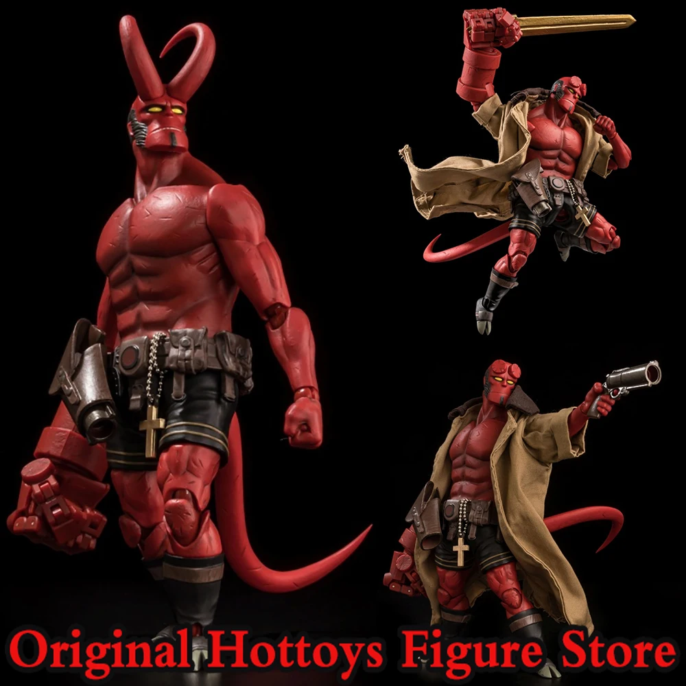 In Stock HELLBOY 1/12 Scale Male Soldier Hellboy Super Agent Hero Full Set 6-inches Action Figure Model Gifts Collection